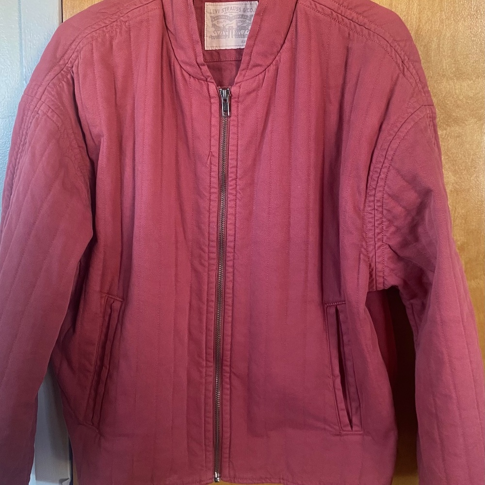 Levi’s woman’s pink cotton Jean jacket. Size medium